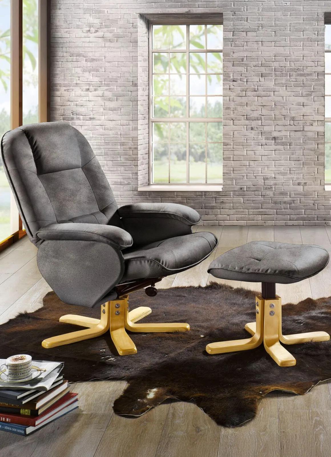 Relax-Sessel mit Hocker