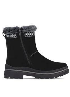 Remonte, gefütterte Damen-Stiefeletten, Winterschuhe, Weite G, mit Lammfell