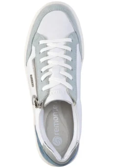Remonte Sneaker aus Nappa- und Veloursleder mit Metallic-Besatz