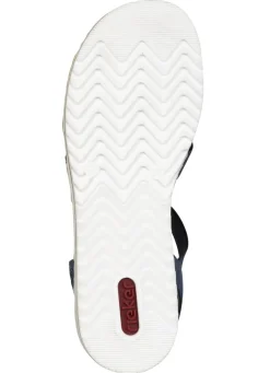 Rieker, edle Damen-Sandalen, mit Riemchen und Elastikbandagen