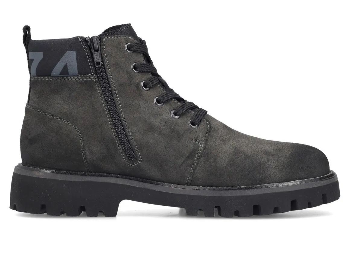 Rieker, gefütterte Herren-Boots, Winterschuhe, Weite H, mit Reißverschluss