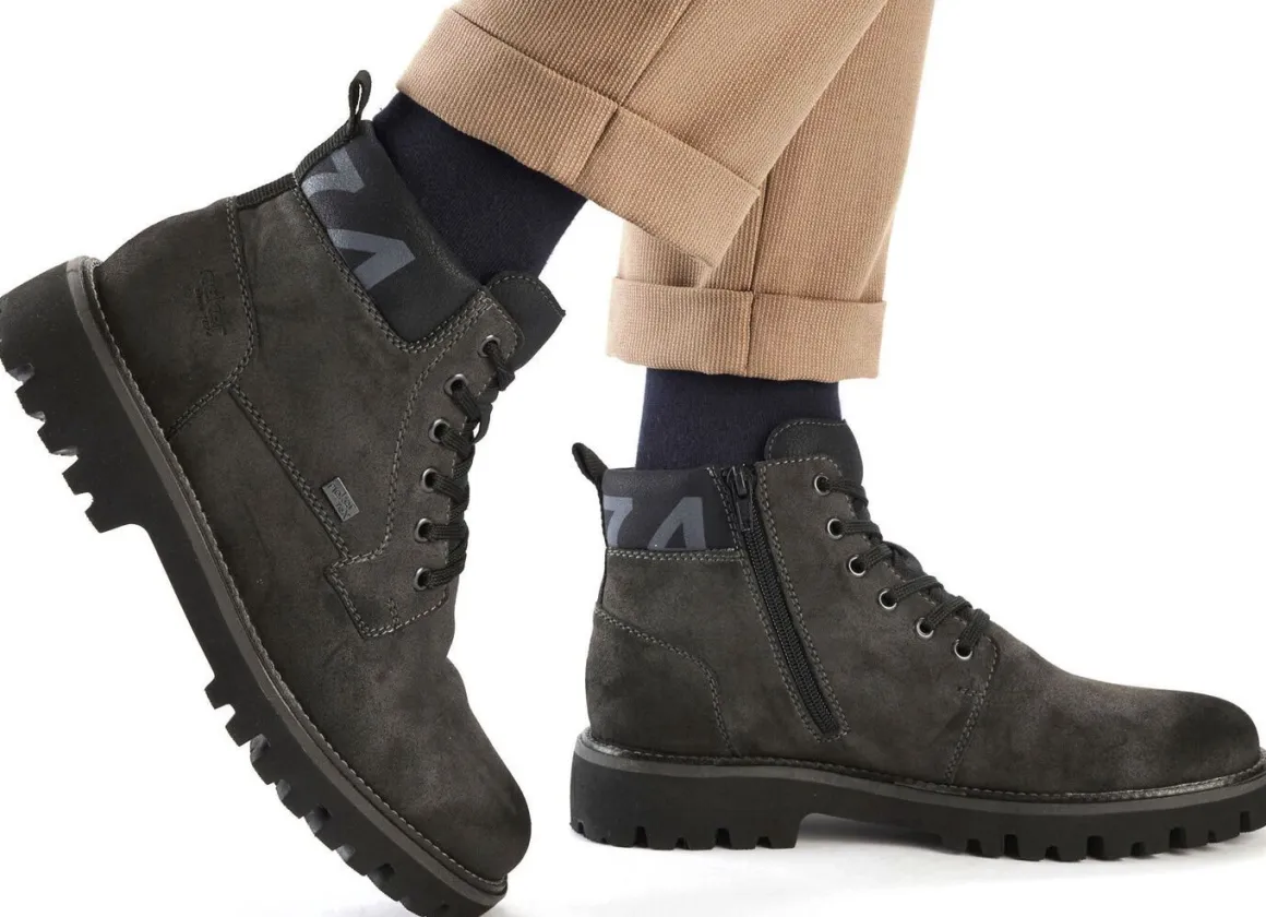 Rieker, gefütterte Herren-Boots, Winterschuhe, Weite H, mit Reißverschluss