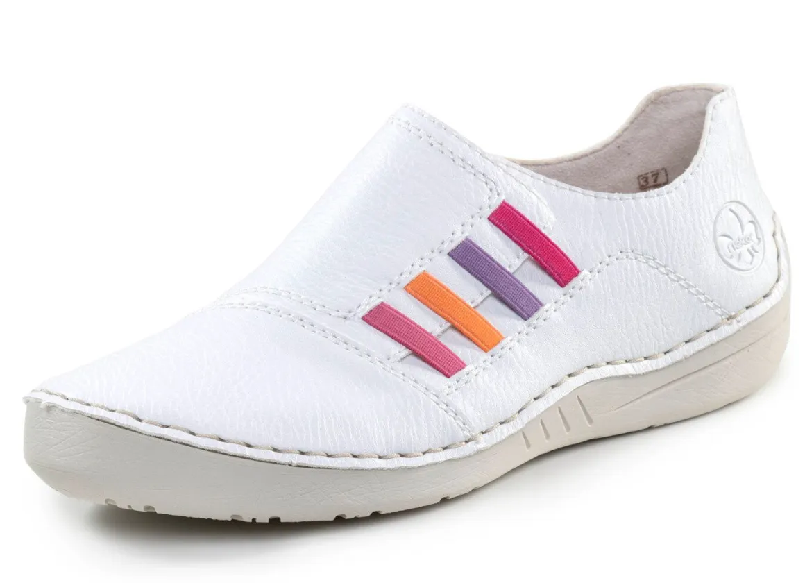 Rieker, klassische Damen-Slipper, mit Gummizug