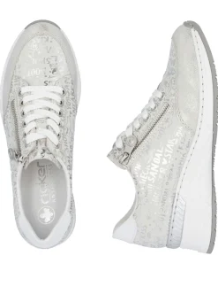 Rieker Schnür-Sneaker aus bedrucktem Synthetikmaterial