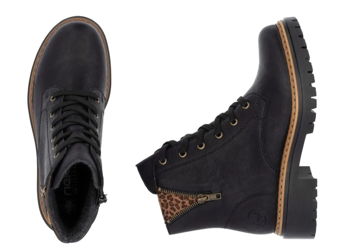 Rieker, trendige Damen-Stiefeletten, Winterschuhe, mit Reißverschluss