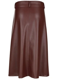 Rock aus softem Nappaleder-Imitat