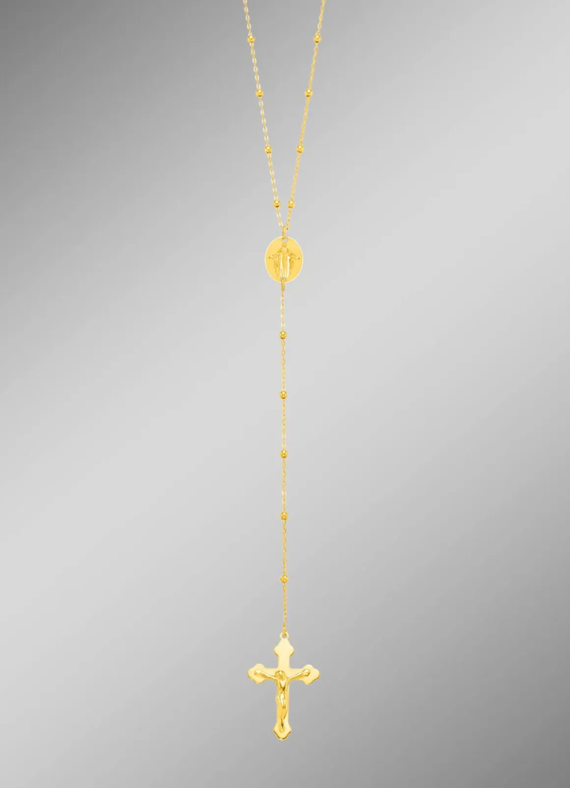 Rosenkranz-Ankerkette aus Gold