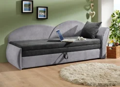 Schlafsofa mit Bettkasten und 1 Dekokissen