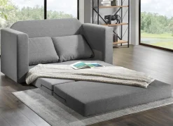 Schlafsofa mit 2 großen, weichen Rückenkissen