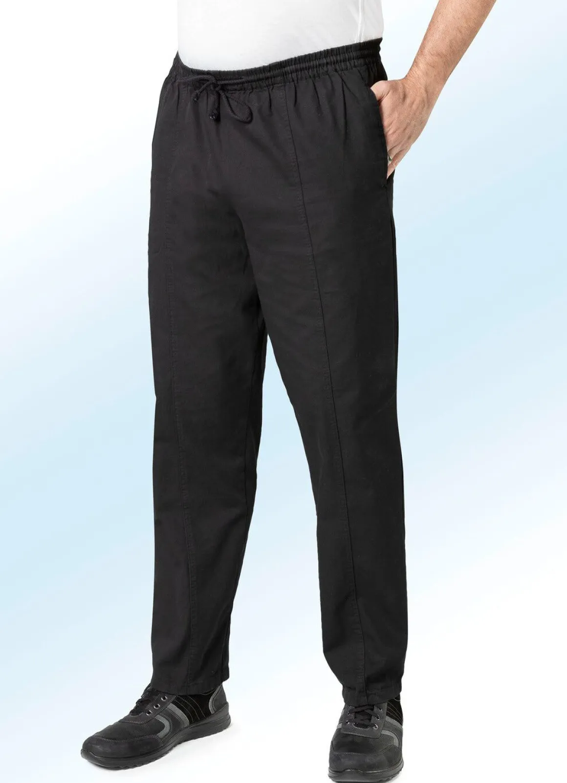 Schlupfjeans mit Gummibund und Kordelzug in 4 Farben