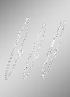 Schmuckset, 3-teilig, aus drei Armbändern