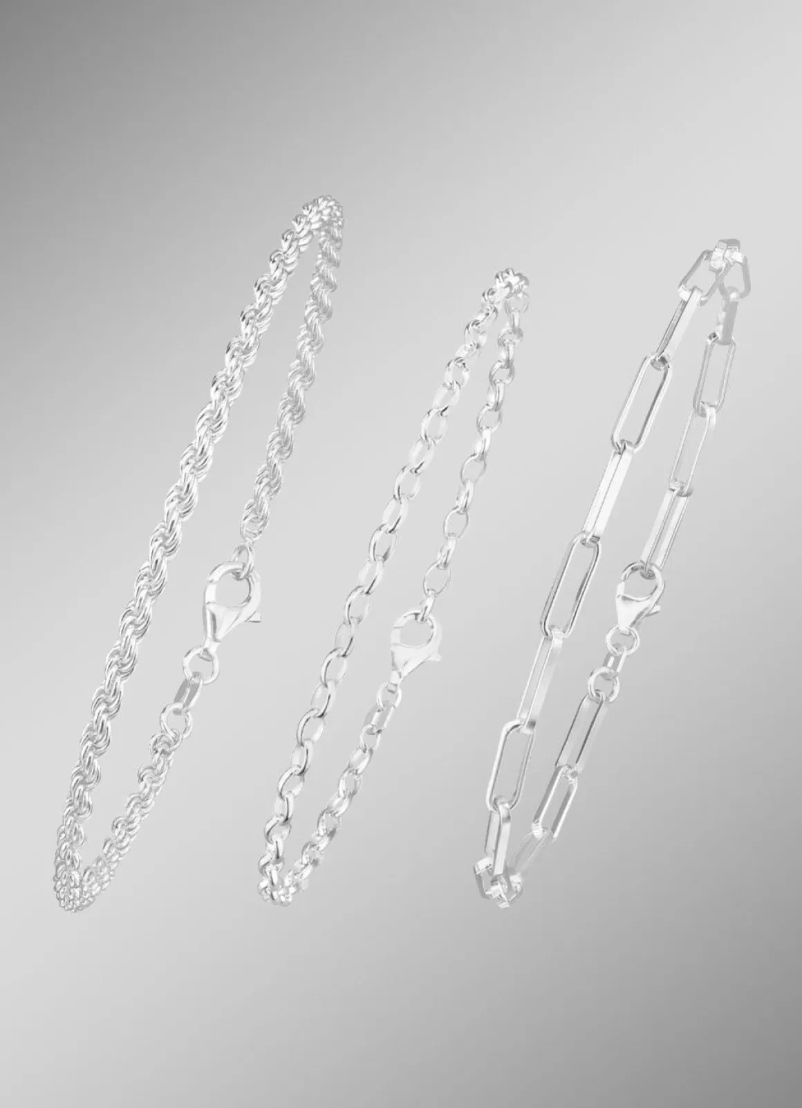 Schmuckset, 3-teilig, aus drei Armbändern