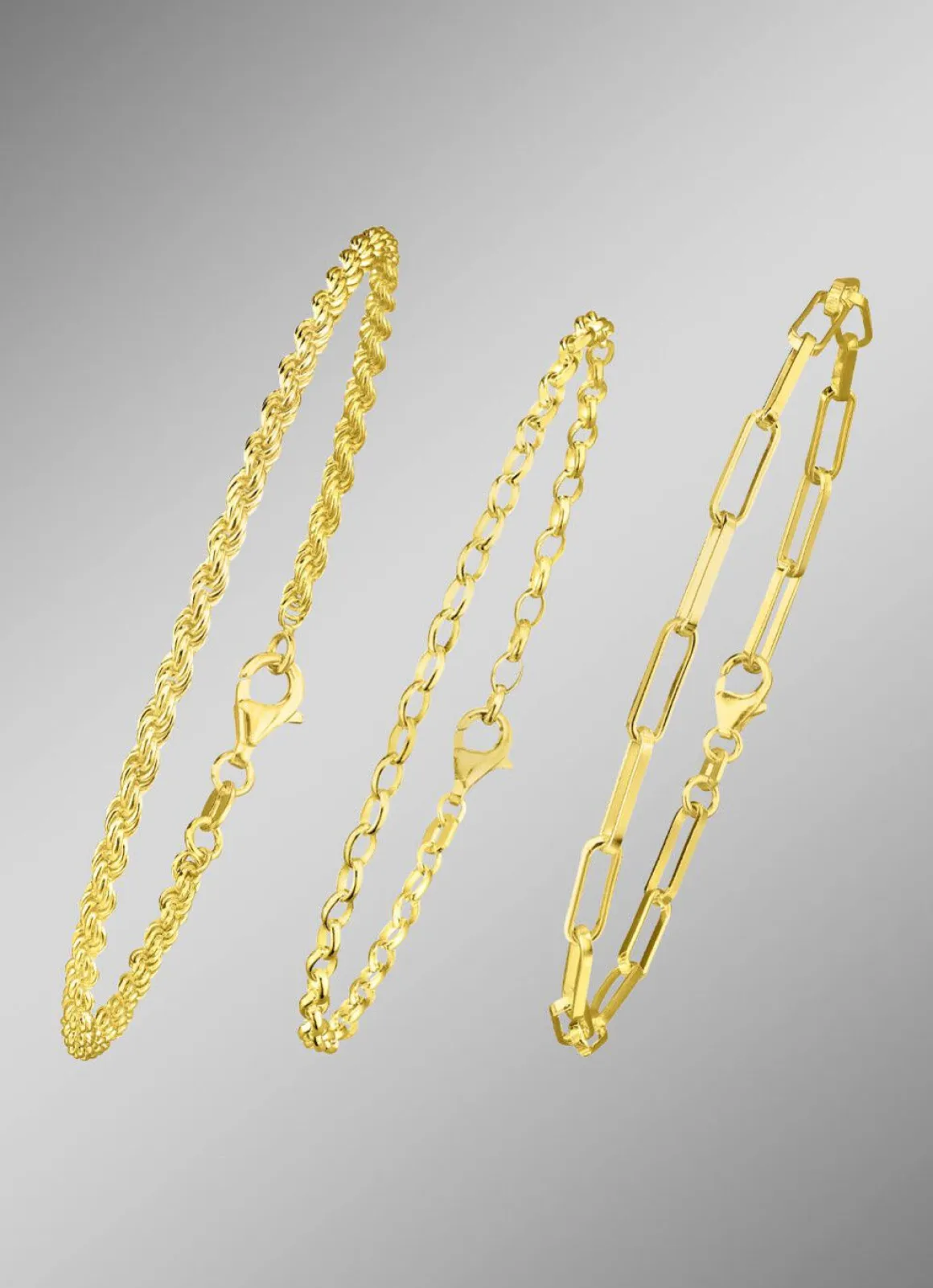 Schmuckset, 3-teilig, aus drei Armbändern