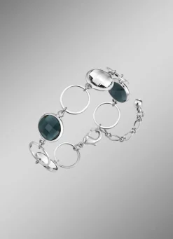 Schmuckset, 3-teilig, mit Kristallsteinen