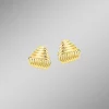 Schöne Ohrstecker mit Rillendesign