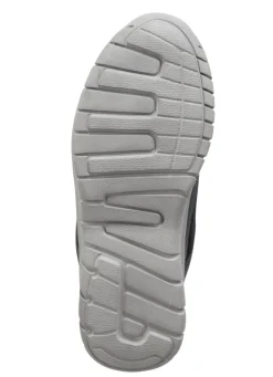 Schnür-Sneaker aus Synthetik und weichem Textilmaterial
