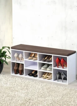 Schuhbank mit Sitzkissen