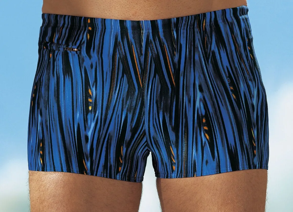 Schwab Badehose in höherer Kastenform mit Reißverschlusstasche