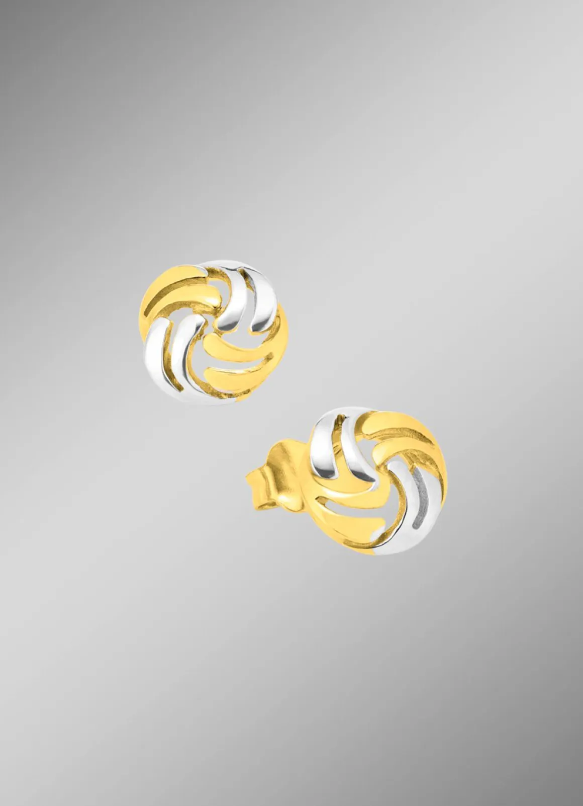 Süße Ohrstecker in Bicolor