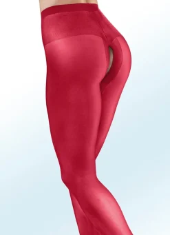 Sexy Dreierpack Strumpfhosen mit offenem Schritt