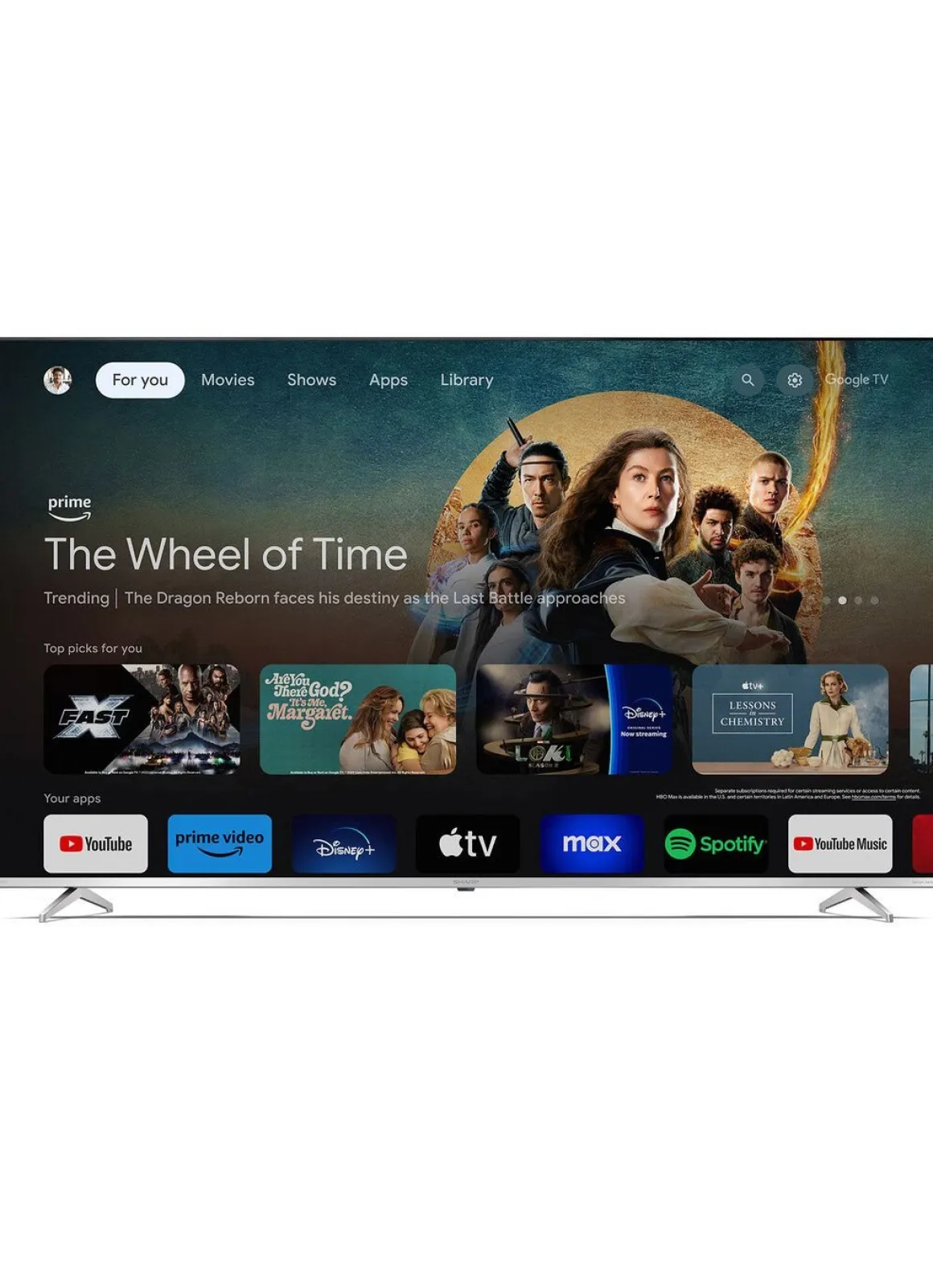 Sharp 70GP6260E 4K Ultra HD QLED Google Fernseher
