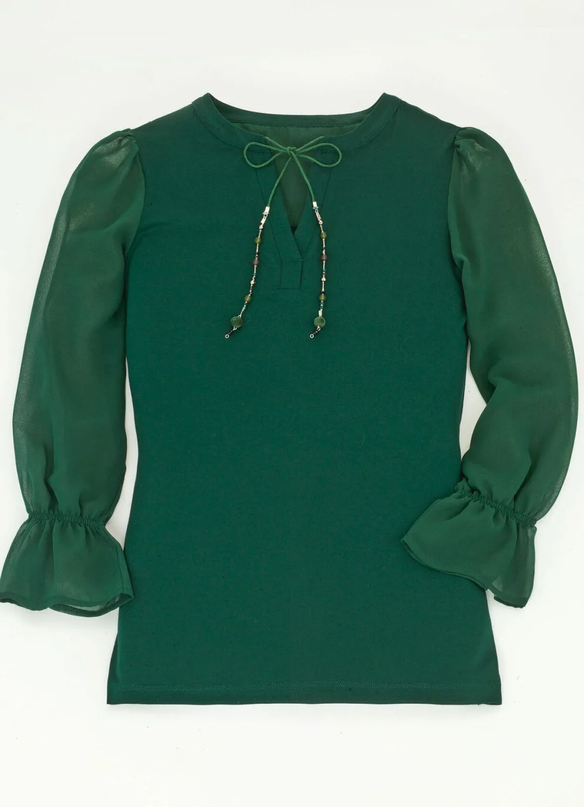 Shirt mit ausgefallener Ausschnittverarbeitung in 2 Farben