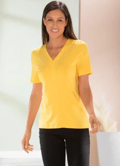 Shirt mit edler Strasszier in 2 Farben