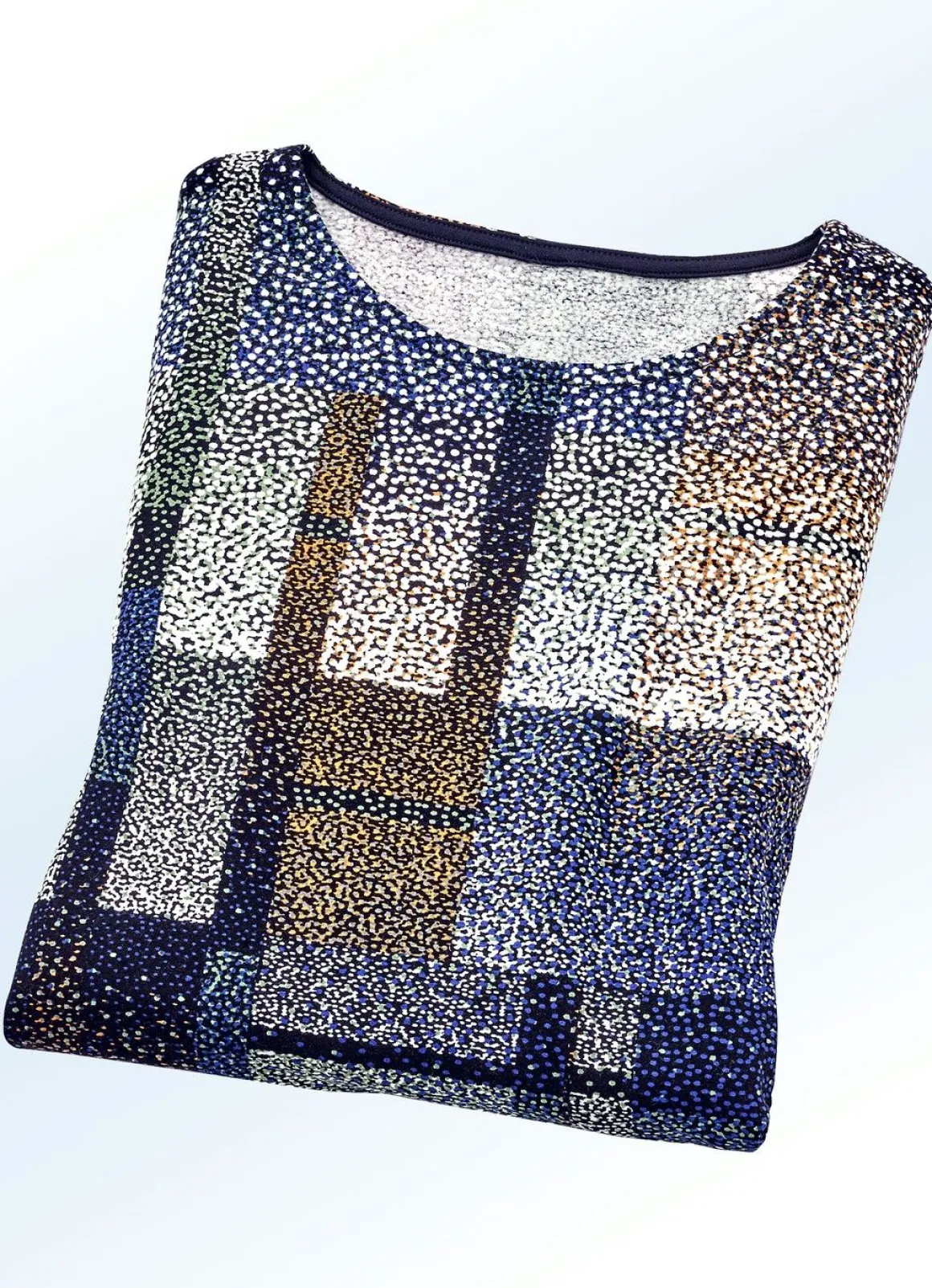 Shirt mit farbbrillantem Inkjet-Druck in 2 Farben