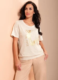 Shirt mit Glanzgarn