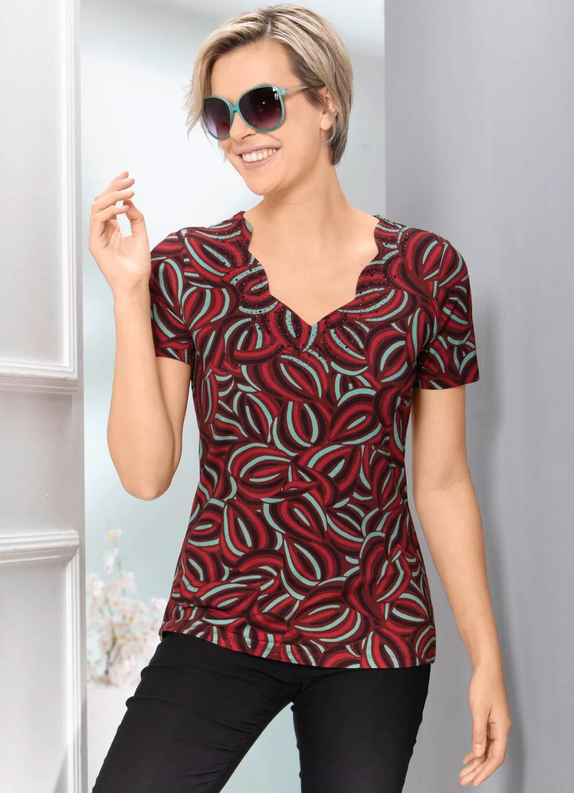 Shirt mit interessantem Inkjet-Druck