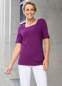 Shirt mit Karree-Ausschnitt