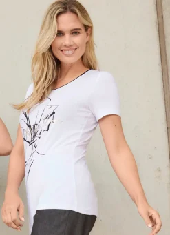 Shirt mit Plättchenzier
