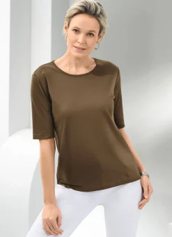 Shirt mit rundem Halsausschnitt in 10 Farben