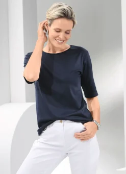 Shirt mit rundem Halsausschnitt in 10 Farben