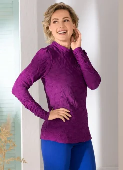 Shirt mit Stehkragen in 5 Farben