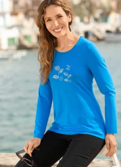 Shirt mit Strasszier im Vorderteil