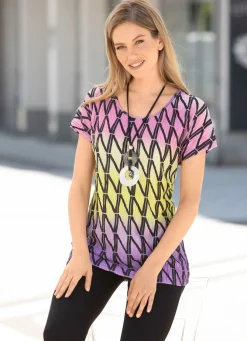 Shirt mit überschnittener Schulterpartie