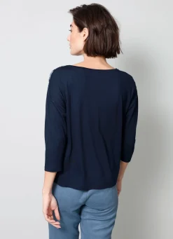 Shirt mit 3/4-langen Ärmeln