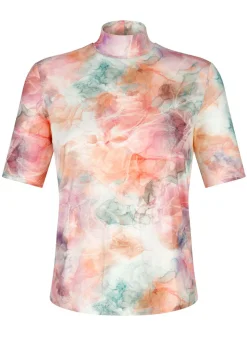 Shirt mit modischem Stehkragen