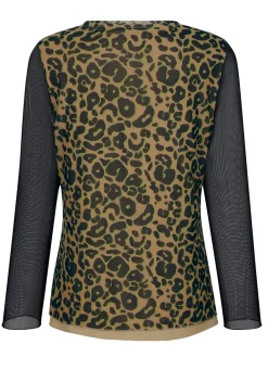 Shirt mit Netz-Jersey
