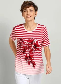 Shirt mit platziertem Druckmotiv