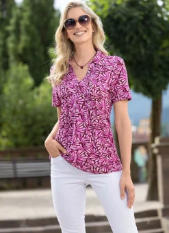 Shirt-Tunika in Kurzarm