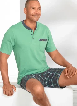 Shorty mit Knopfleiste