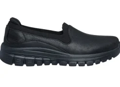 SKECHERS, klassiche Damen-Slipper, aus Synthetik und elastischem Strick-Material