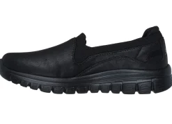 SKECHERS, klassiche Damen-Slipper, aus Synthetik und elastischem Strick-Material
