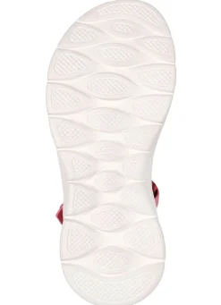 SKECHERS, sportliche Damen-Sandalen, mit geformter Slip-Ins Fersenplatte