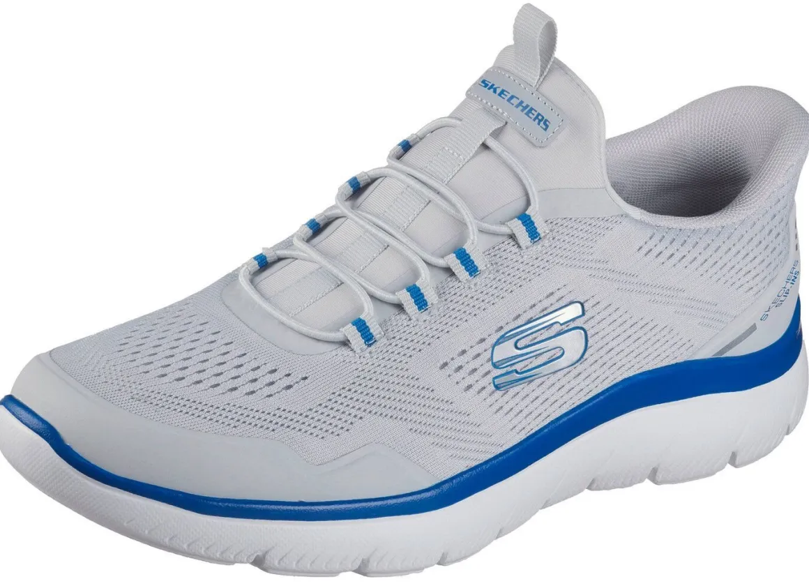 SKECHERS, sportliche Herren-Sneaker, mit geformter Slip-Ins Fersenplatte