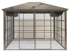 SOJAG Aluminium Pavillon Castel in edlem Bronzeton