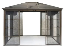 SOJAG Aluminium Pavillon Castel in edlem Bronzeton