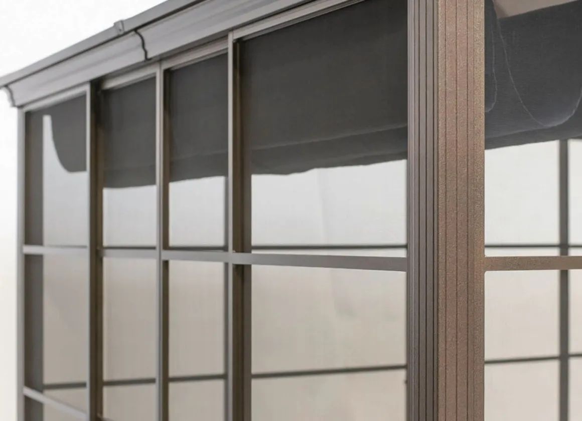 SOJAG Aluminium Pavillon Castel in edlem Bronzeton